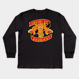 Death To Mondays Kids Long Sleeve T-Shirt